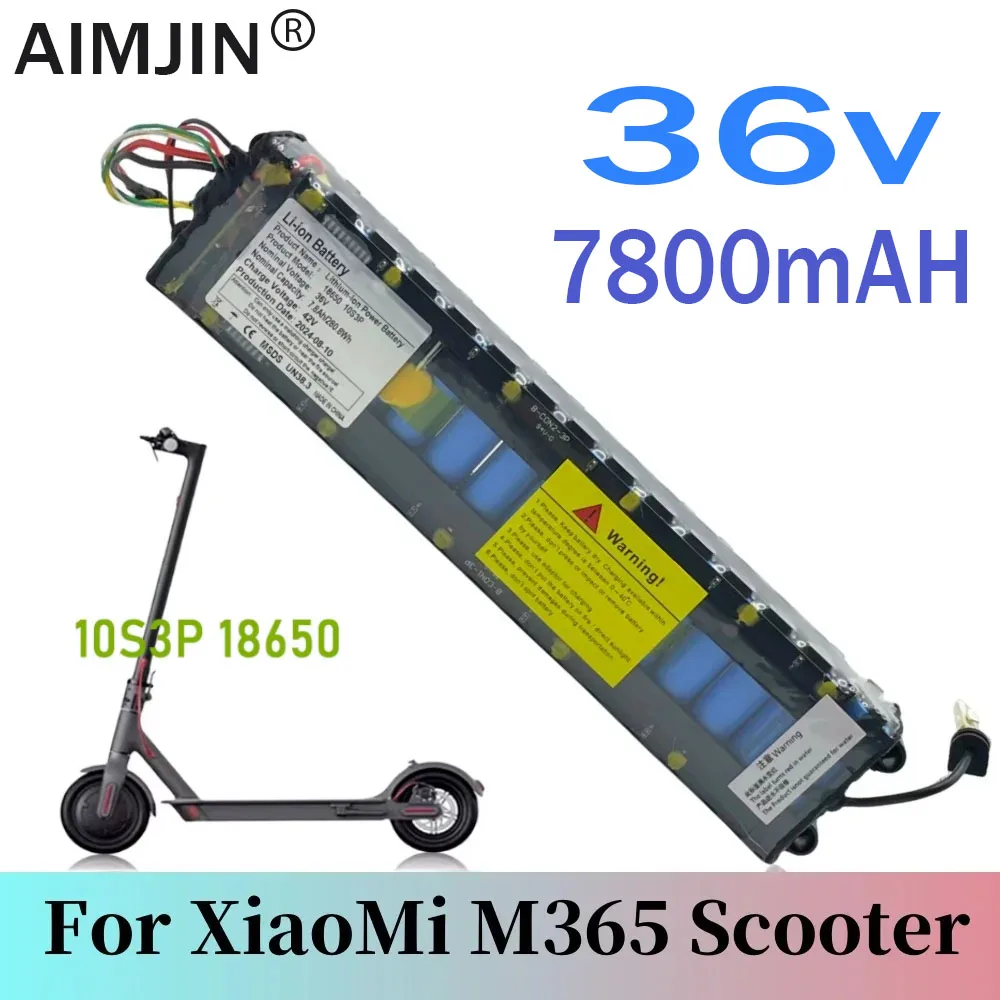 

7800mAH 36V 10S3P 18650 For Xiaomi M365/Pro/1S Scooter Li-ion Battery PackEquipped with Bluetooth communication