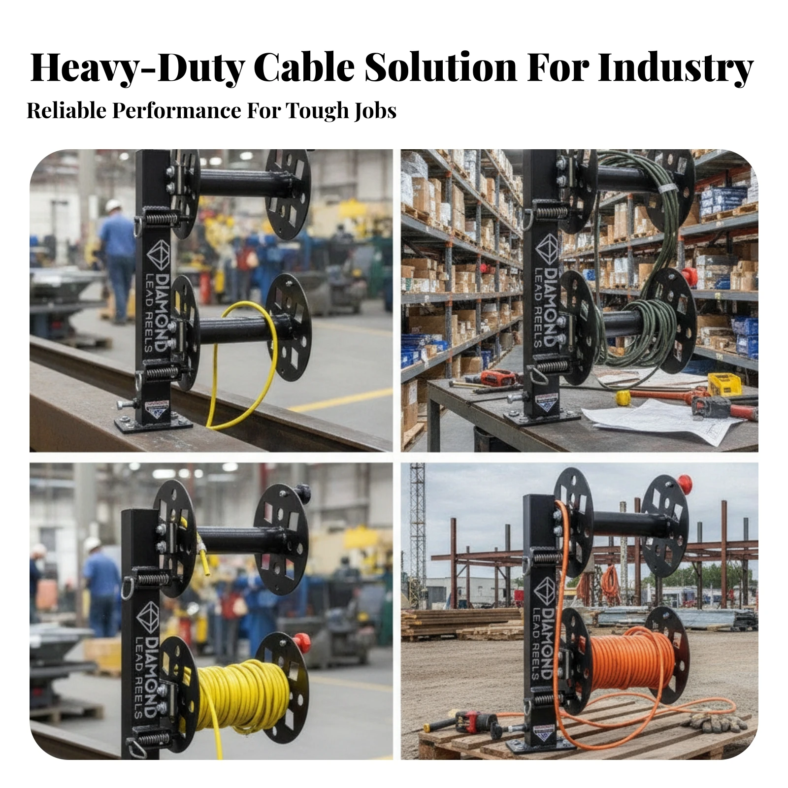 Industrial Hardware Soldering Cable Lead Reel Double Soldering Cable Lead Reel Replaceable Parts Vented Design Perforated