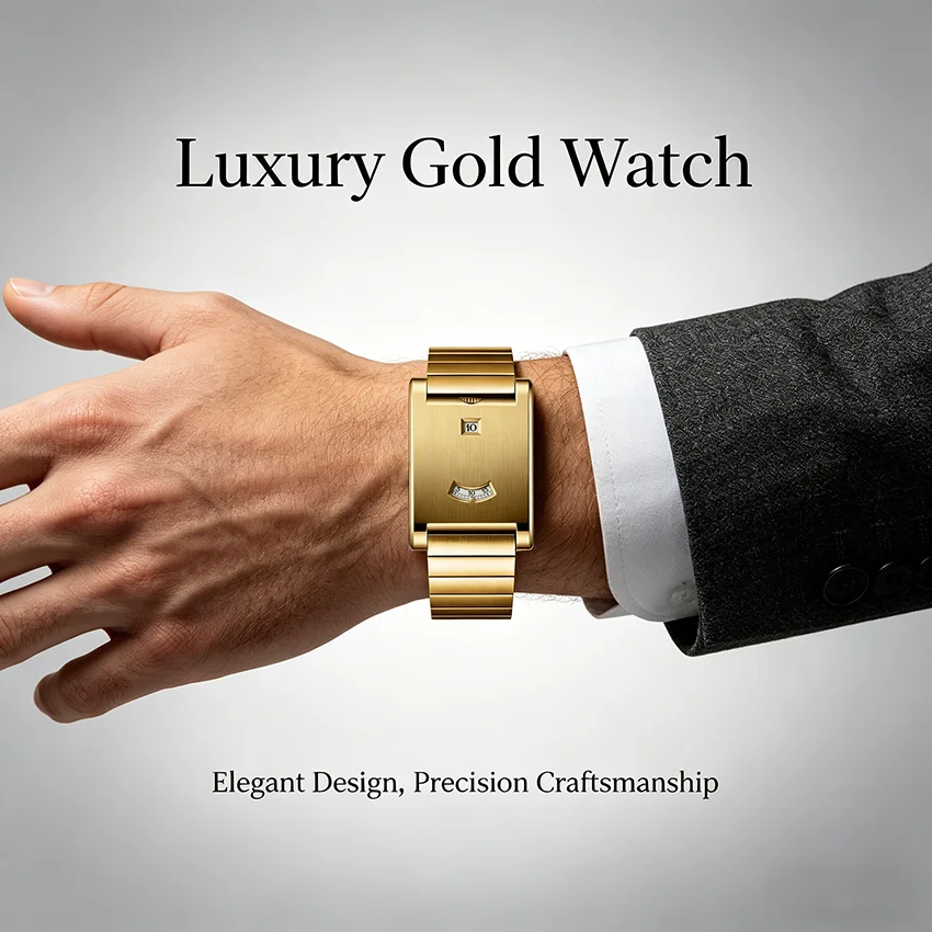 Luxury Watch Cartier - 2026 Antiek Stijl Minimalistisch Vierkant Horloge