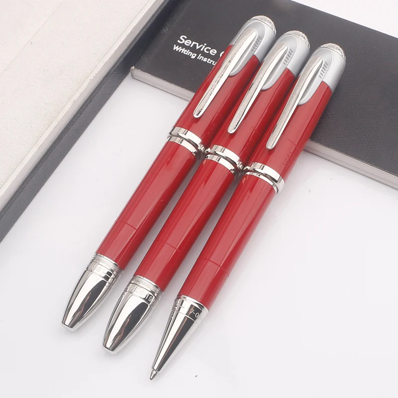 Luxury MB Enzo Ferra Ballpoint Rollerball Pen Novel Metal Red Black Resin Fountain Pen for Writing Office School Stationery Gift