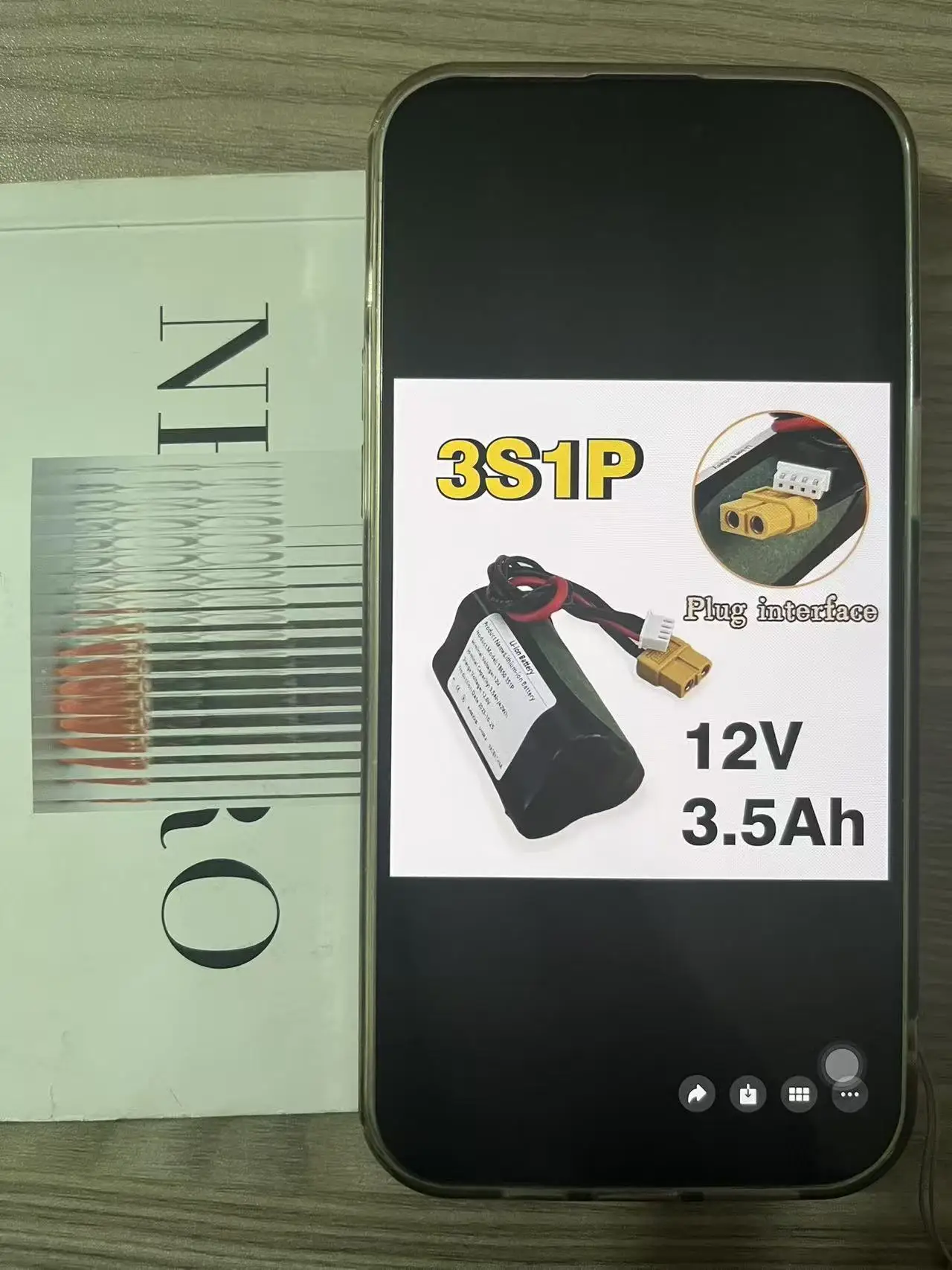 

Rechargeable Li-ion 18650 3S1P 12V 3.5Ah Battery Pack For Various RC Airplane Drone Quadrotor XH2.54-4P XT60