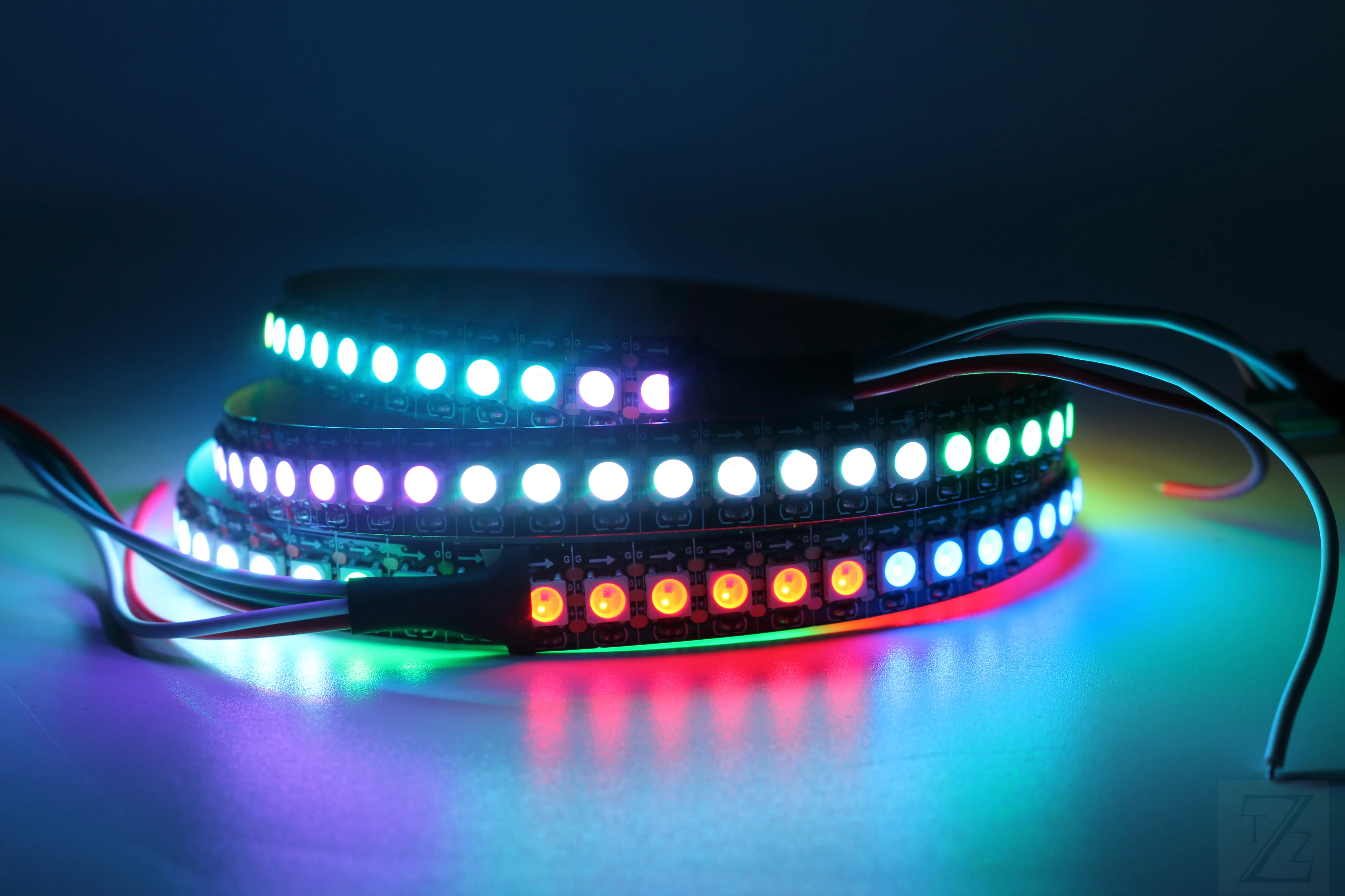 1m 2m 3m 4m 5m 12mm PCB 144 leds WS2812B 144 LEDs/M 5050 RGB Chip WS2811 IC Digital 5V LED Strip światło niewodoodporne