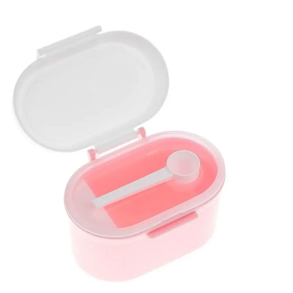 Portable Infant Milk Powder Box Large-Capacity with Scoop Baby Food Storage Box double layer sealed moisture-proof