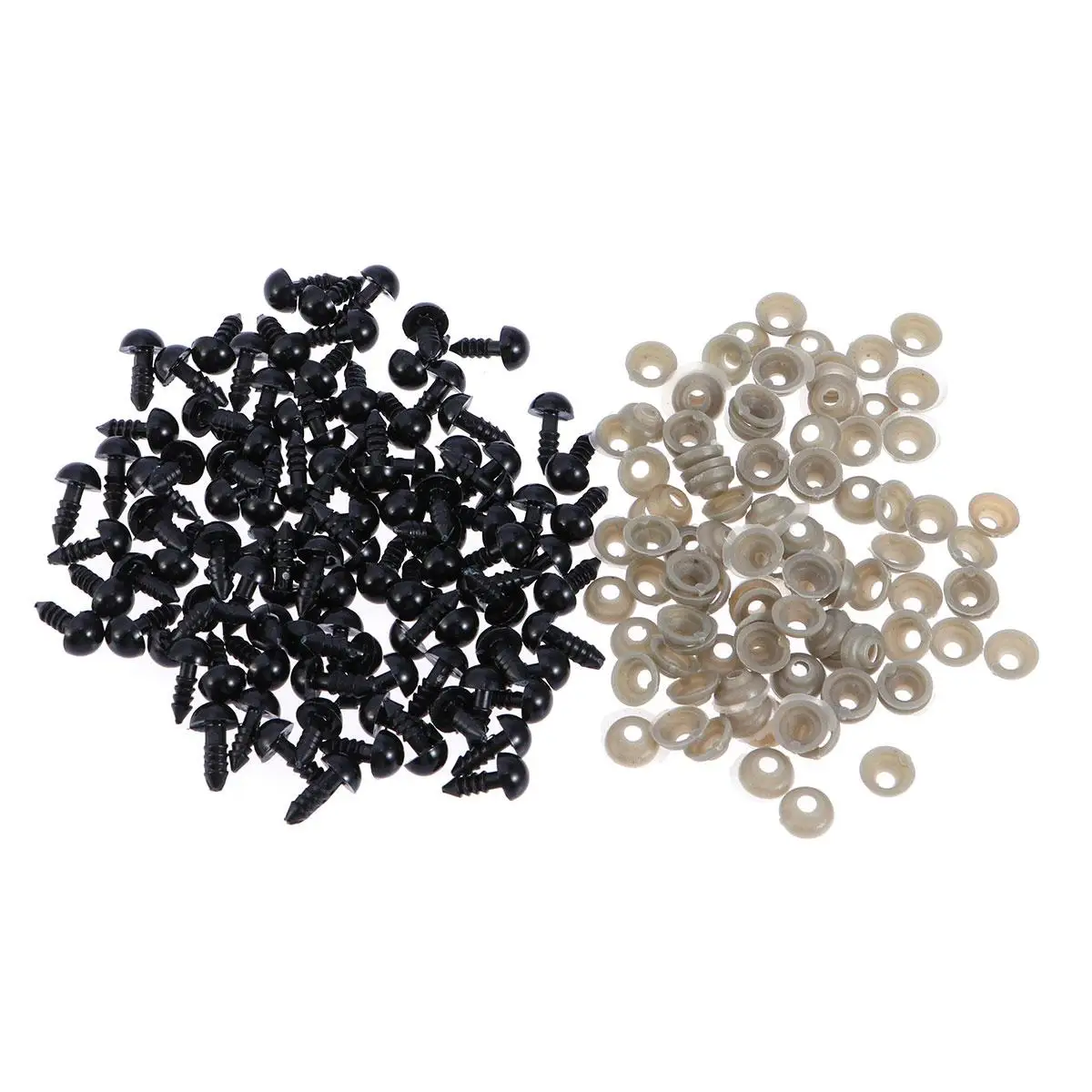 

100 PCS Plush Toy Eye Accessories Mini Kit Stuffed Baby Toddler Toys Balls for Crafts Saftey Eyes Safety Rag