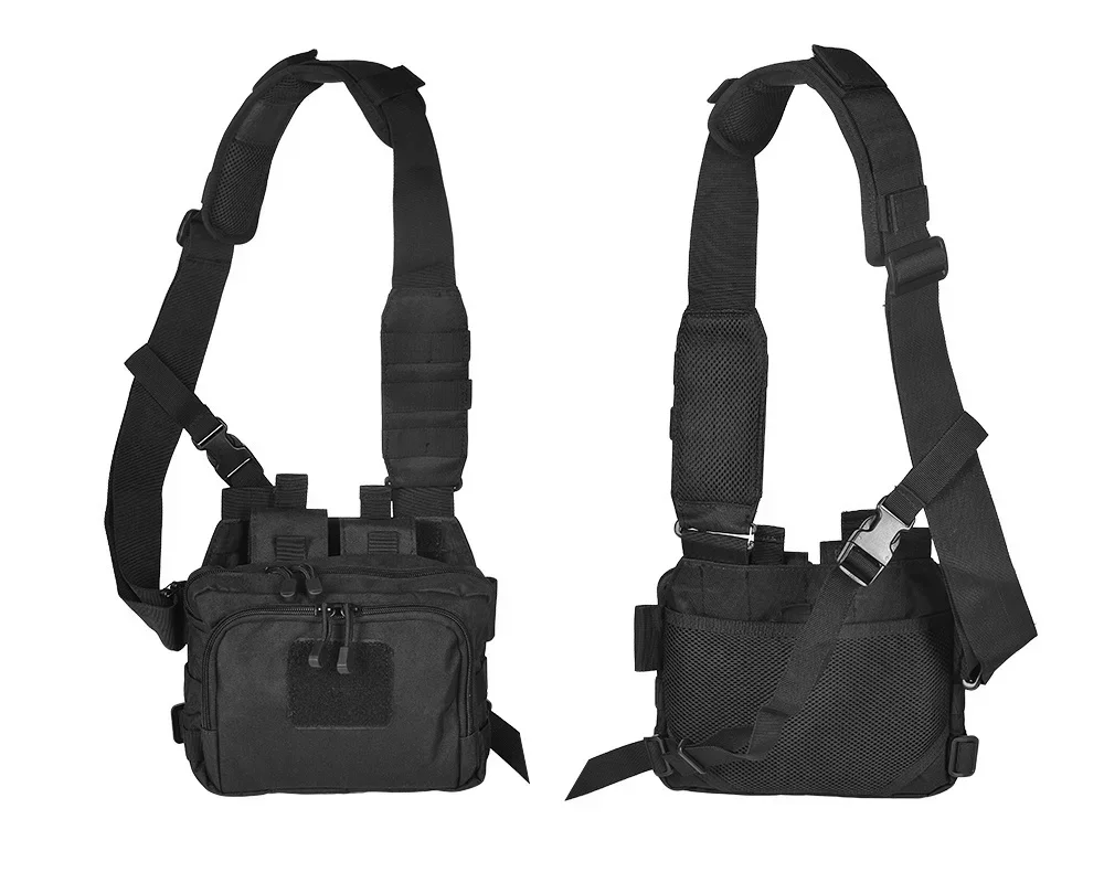 Tactical 2 Banger Messenger Range Bags Multifunctional Large Capacity Magazine Crossbody Shooting Hunting Gear Pistol Glock Bag