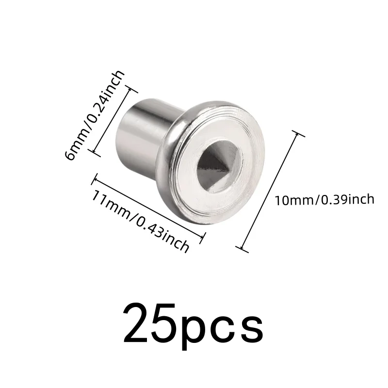 25 pcs 6mm Dowel Center Pins, Precision Center Point for Woodworking Projects, Compact Portable great for Furniture Assembly