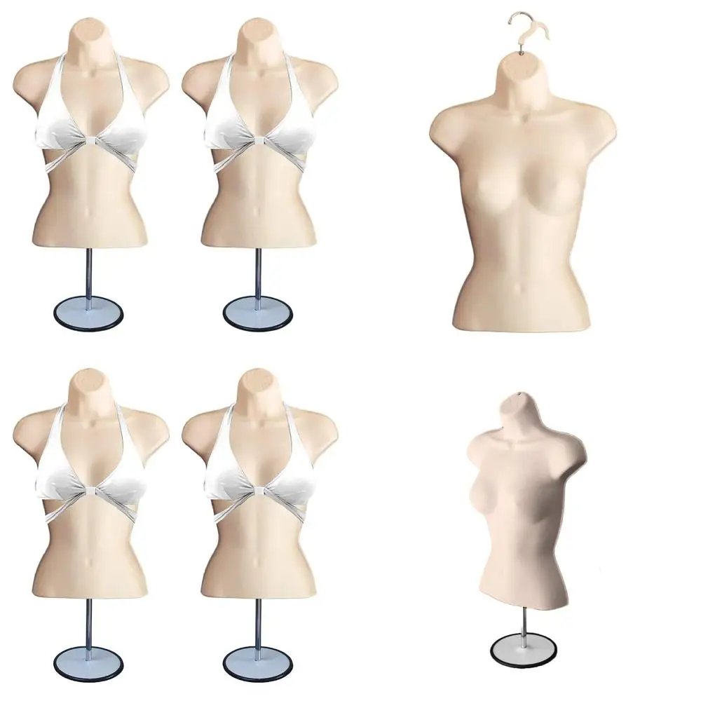 

Stackable Hollow Back Male Mannequin with Metal Stand for S-M Clothing Display, Ideal for T-Shirts, Countertop, Crates, Shows, a