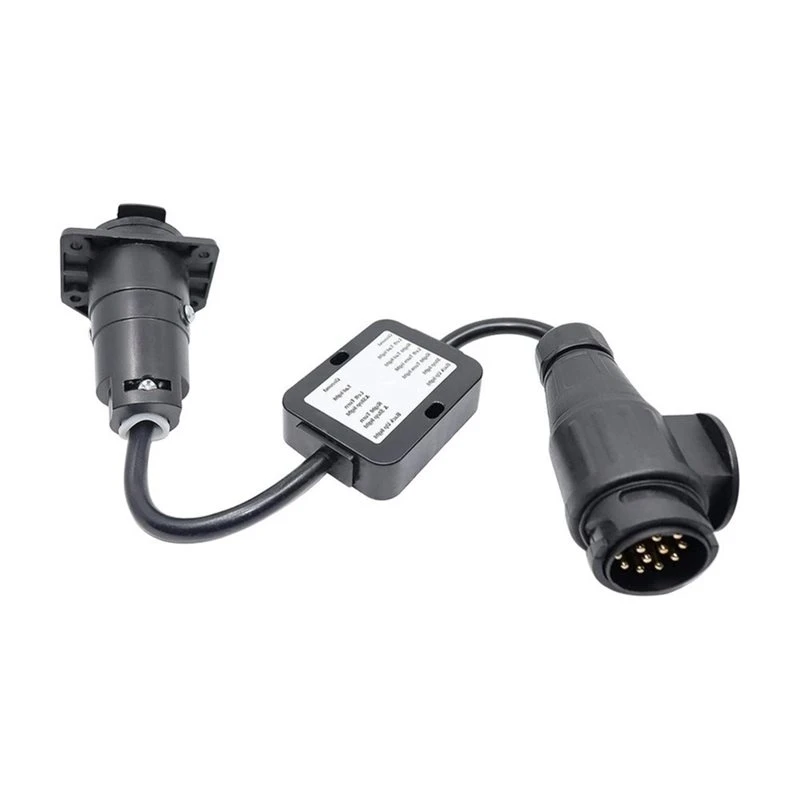 European Style 13 Pin To 7-Pin American Style Car Adapter Trailer Harness Connector Accessories Light Converter