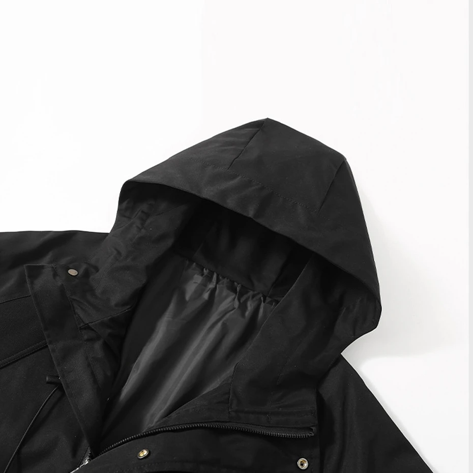 10XL Plus Size Cargo Jacket Men Spring Autumn Jacket Coat Fashion Casual Hooded Jackets Male Big Size Outerwear