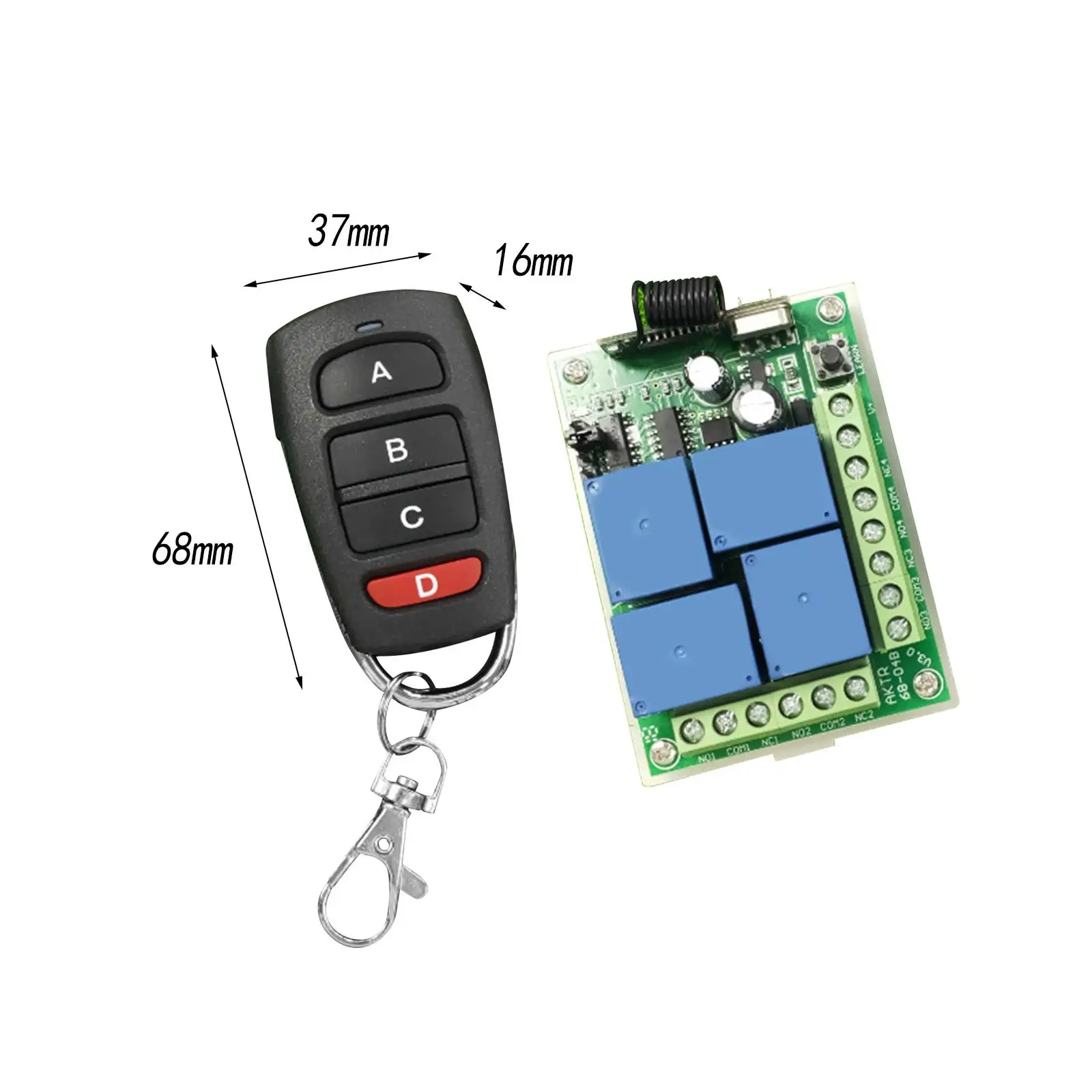 Wireless Remote Control Lamp Switch DIY for Lights Garage Motor Awning