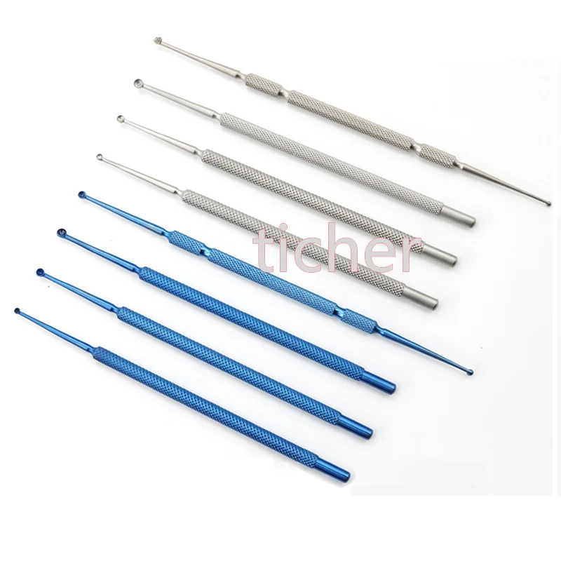 Meibomian gland curette dermatology curette ophthalmic surgery tool large, medium and small stainless steel titanium alloy micro