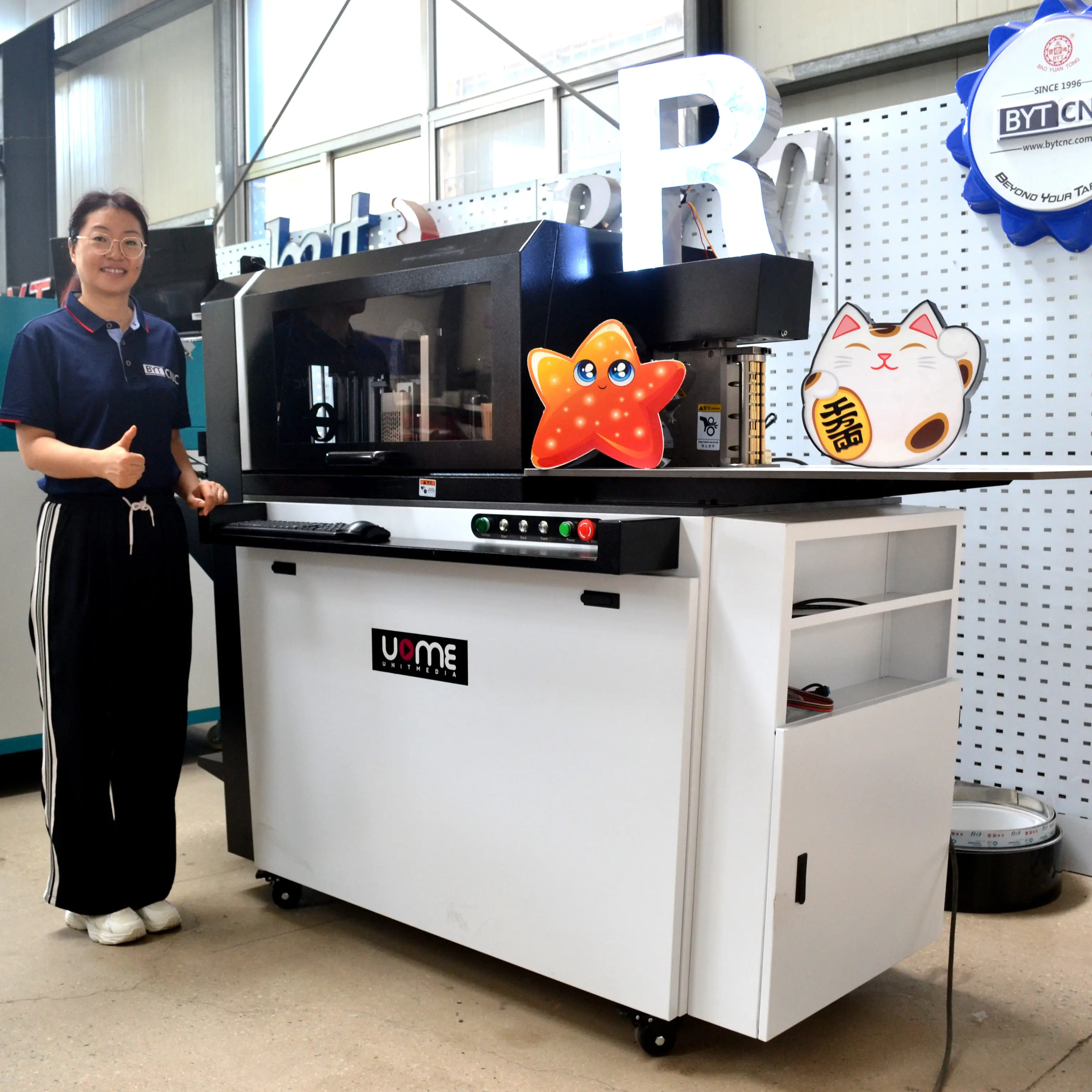 Factory Sale Automatic Channel Letter Bending Machine BYTCNC 3D Channel Letter Bender