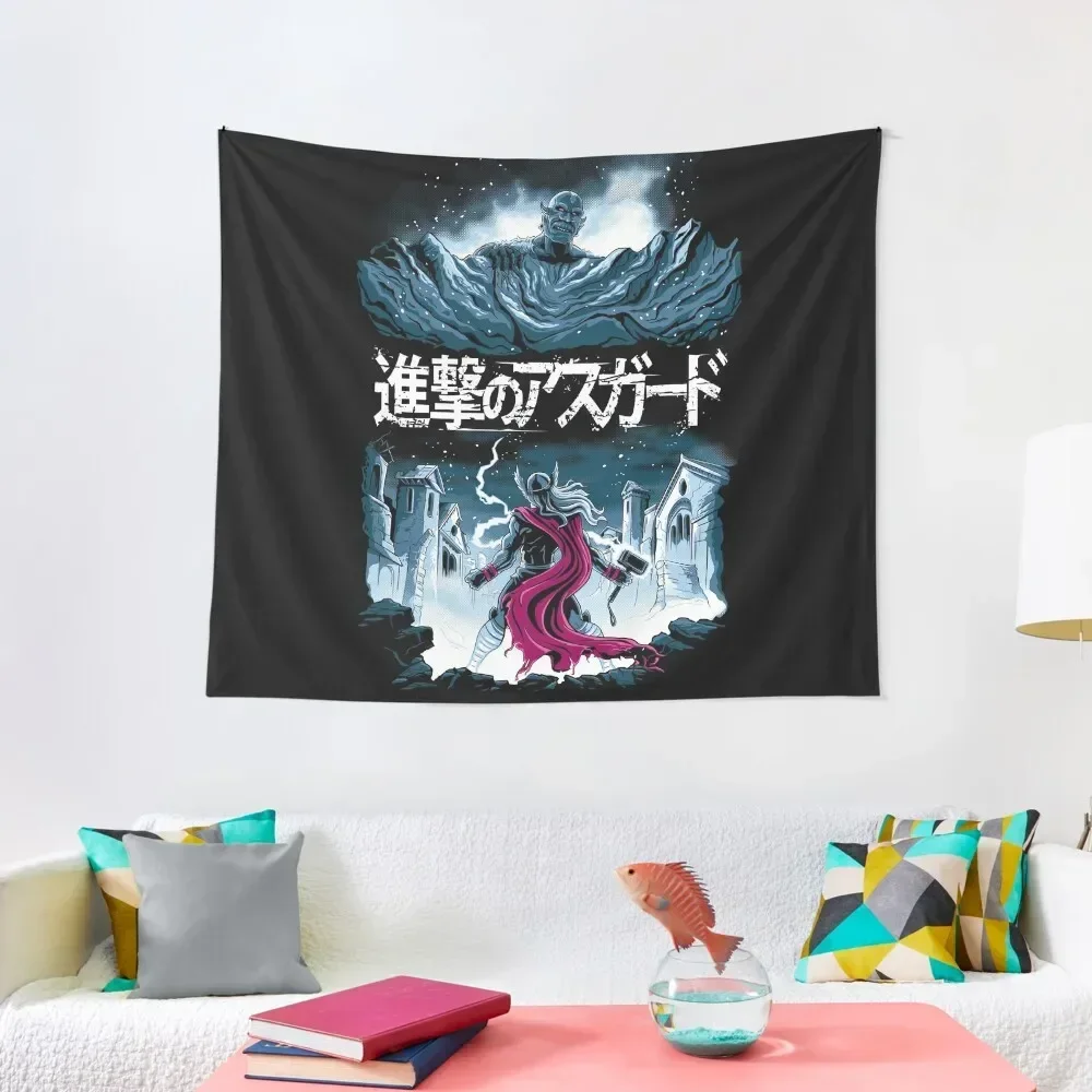 

Attack on Asgard Tapestry Outdoor Decor Room Ornaments Carpet Wall Tapestry