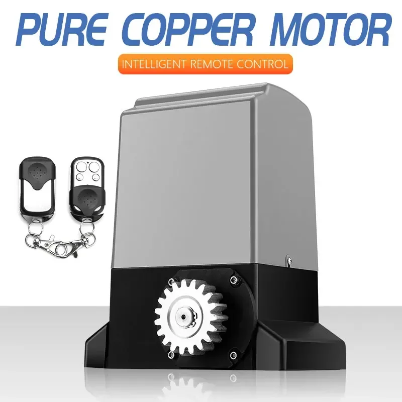 Automatic Sliding Gate door Opener Kit With Remote Control 370 watts can pull the door 0 to 600 kilograms