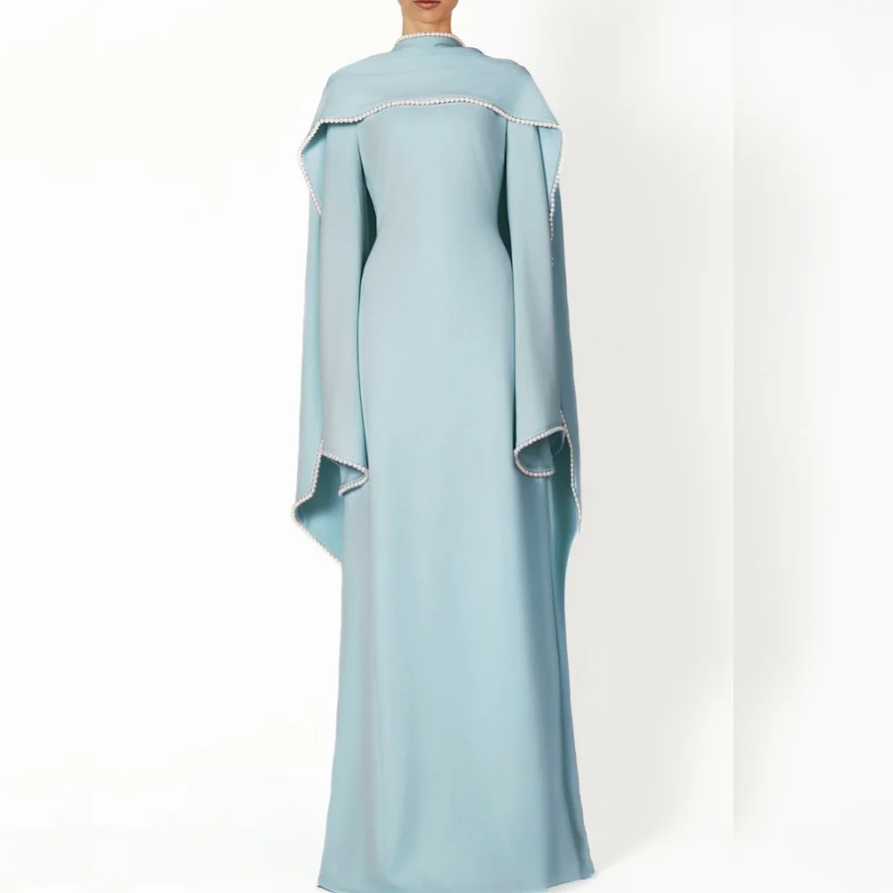 Personalizado glitter beading mangas compridas a linha vestidos longos vestidos de noite femininos sob medida ocasião baile de formatura elegante vestido de festa