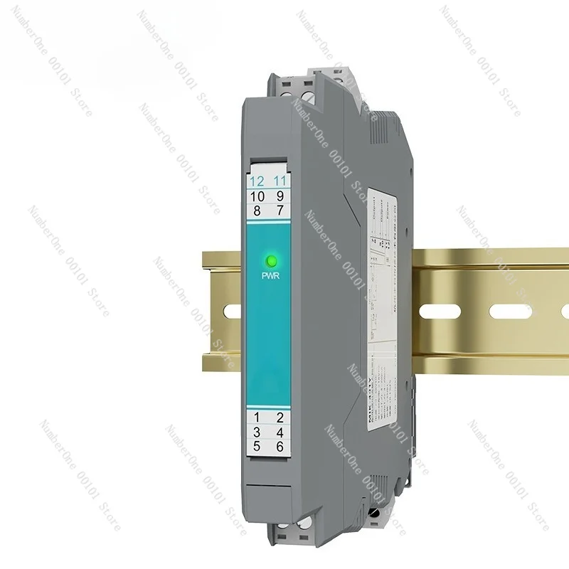One-in, two-out current and voltage analog signal distribution conversion module, signal isolator