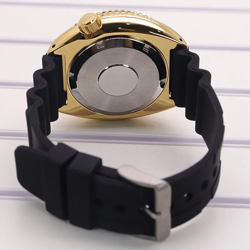 سلحفاة نموذج 316 الفولاذ المقاوم للصدأ الياقوت ل NH35 ساعة ميكانيكية للرجال تعديل لحركة NH36/34 #5