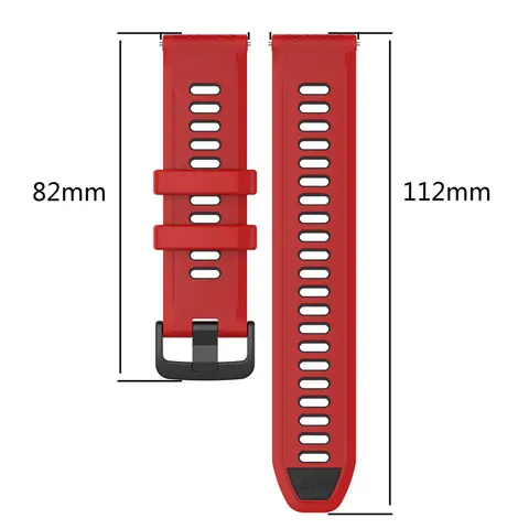Sort Strap Silikon Klockarmband 22mm 20mm För TicWatch Pro 3 Ultra E3 E2 S2 Pro X GTW 2021 Smartklockarmband Dam Herr Correa 10 best sales ticwatch pro 3 correa - №4