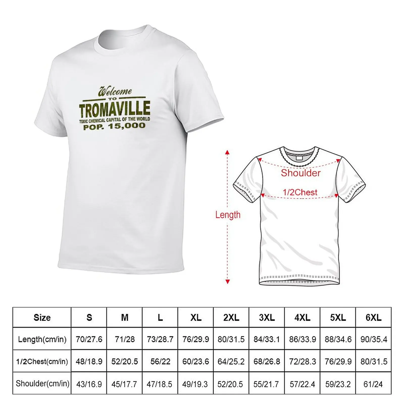 Welcome to Tromaville T-Shirt All Weather Casual Short Sleeve