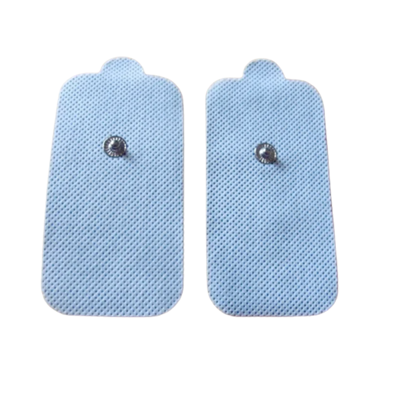 10pcs Extra Non-wovens Snap Reusable Adhesive Gel Tens Electrode Pads Patches for TENS EMS Electric Pulse Therapy Body Massages