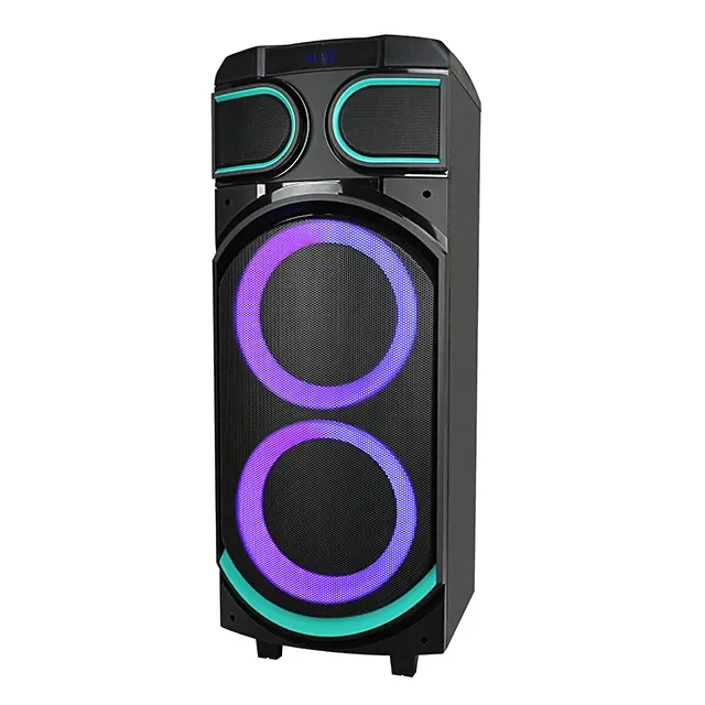 Venta caliente ED-826 dual 8 pulgadas al por mayor profesional DJ Karaoke inalámbrico BT con altavoz de radio FM