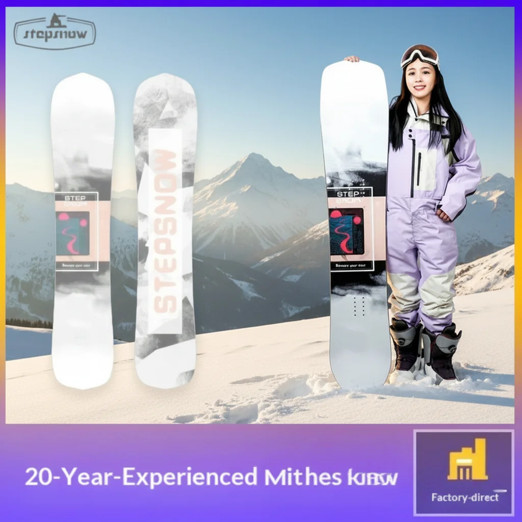 Professional Carved Sandwich Racing Snowboard Carbon Fiber Imported Steel Edge OEM Customized Processing for Cross-border