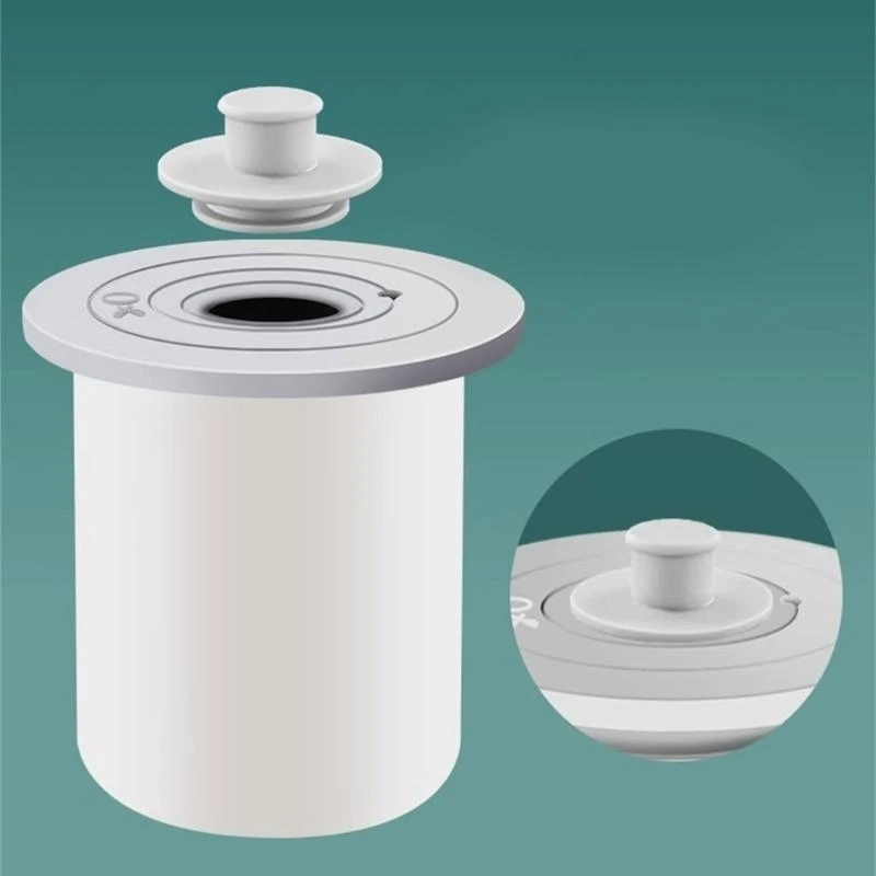 

581E Sewer Pipe Odor Proof Seal Covers Washing Machine Drain Protections Plugs set not Odor Silicone Drain Hose Seal Rings