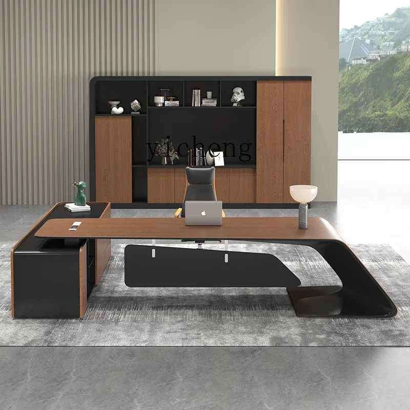 ZC boss table president table simple modern high-end fashion desk office furniture boss desk