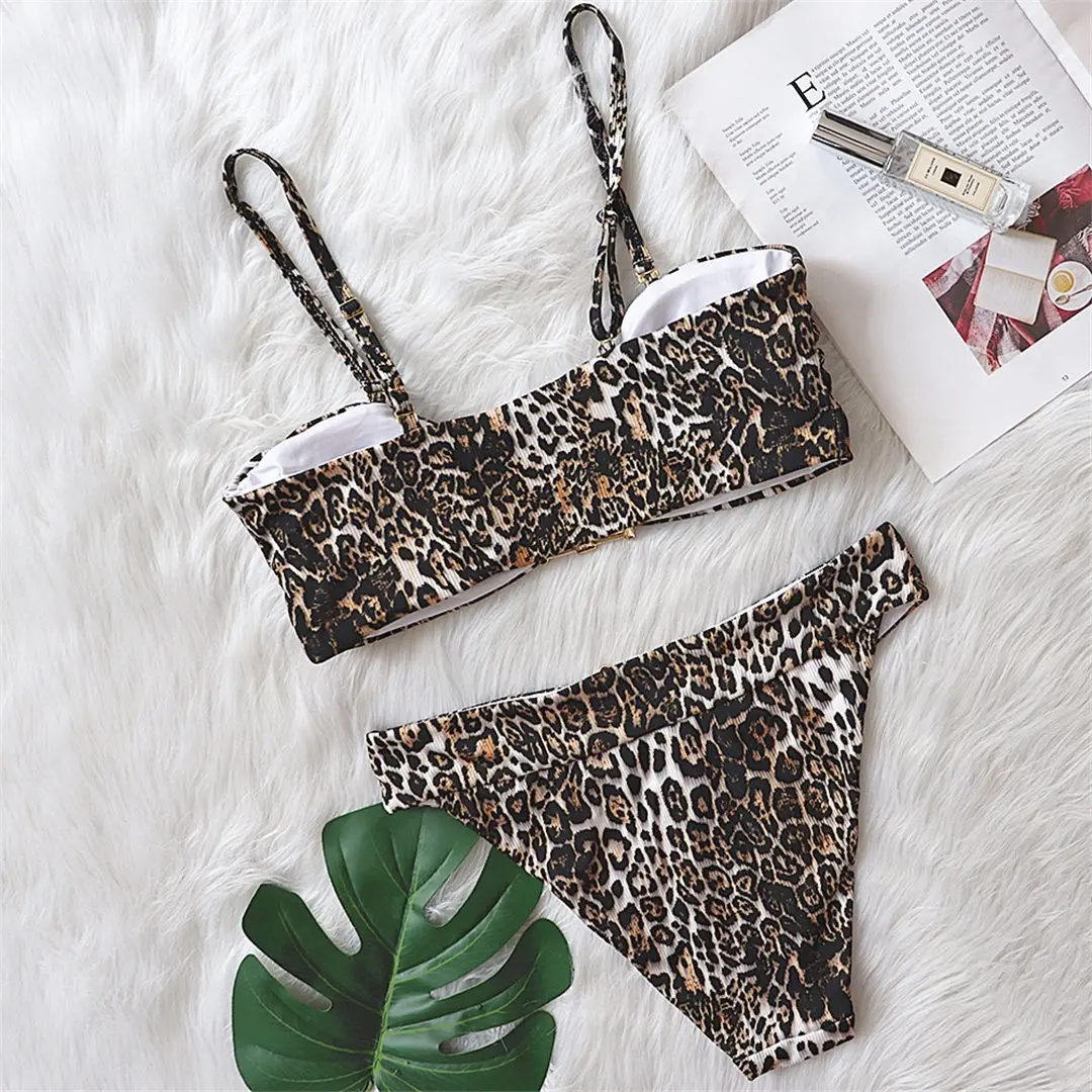 2026 Neuer Sexy Bandeau-Bikini Damen-Badeanzug Zweiteiliger Bikini-Set Trägerloser Badeanzug Badebekleidung V2855B – Detail 27