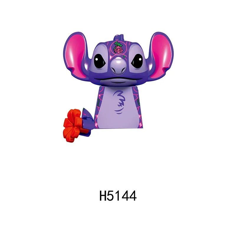 Blocs de construction de dessins animés Disney Stitch&Angel, Mini blocs de construction d'action, jouets de puzzle robot, cadeaux d'anniversaire pour enfants