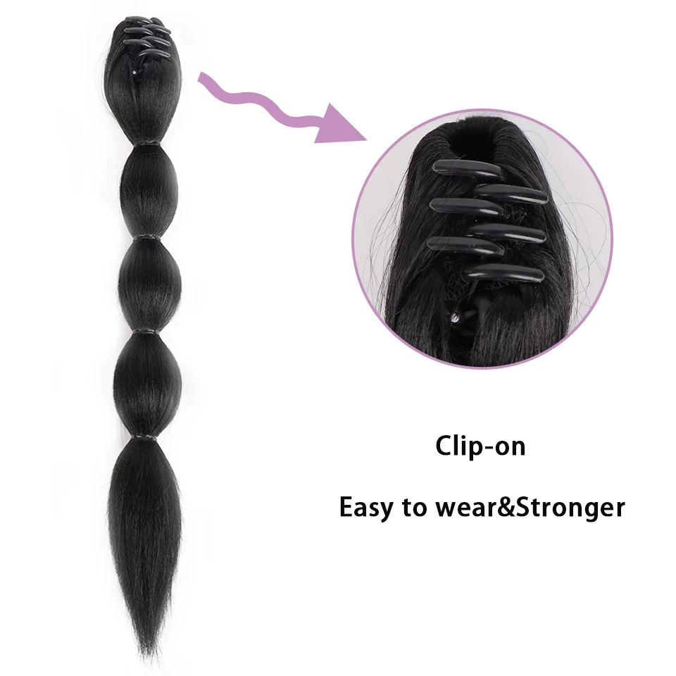 Neue Konkubine Synthetische Greifer clip-typ blase pferdeschwanz hohe pferdeschwanz braid laterne twist braid natural realistische perücke schwanz