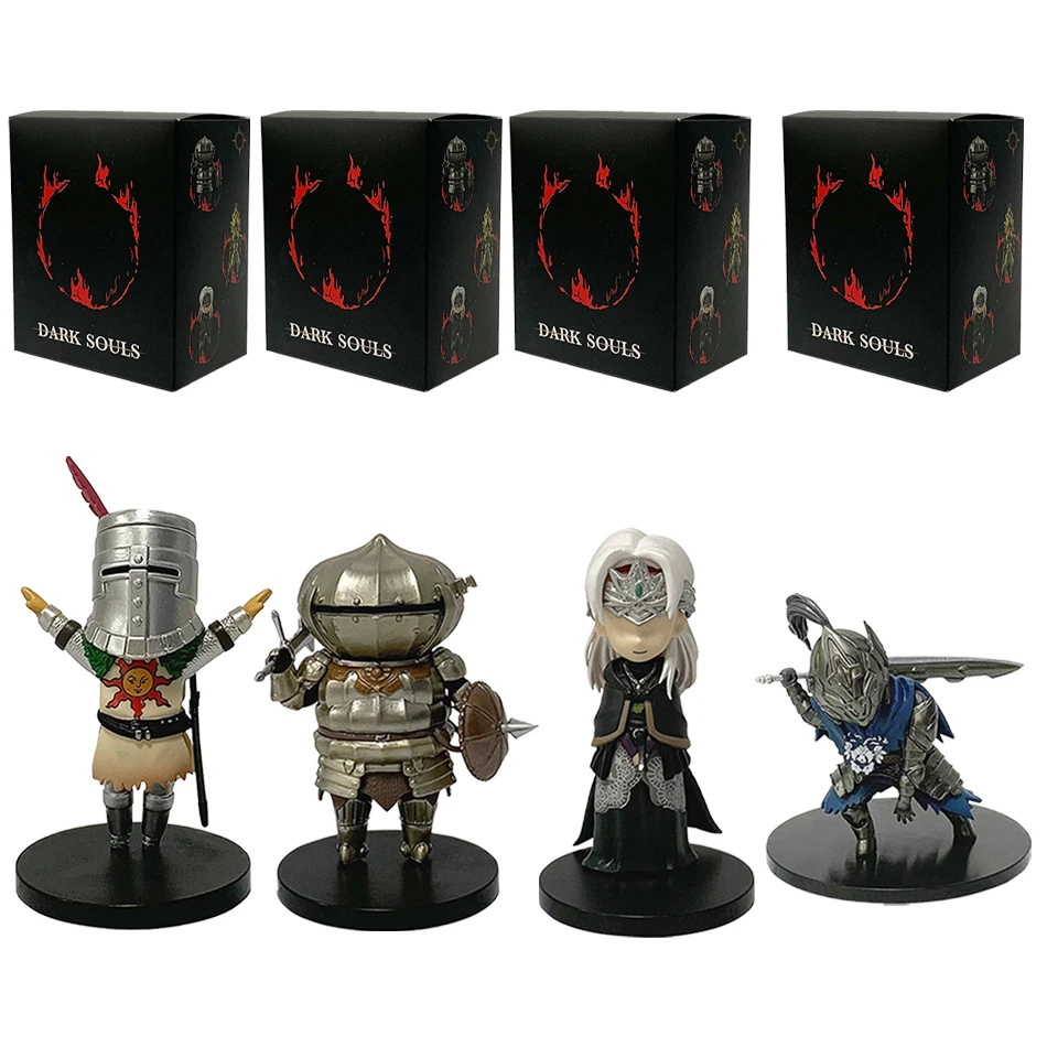 1-4 قطعة شخصية أنيمي نسخة النفوس المظلمة Q ، Solaire Artorias Ornstein Fire Keeper ، دمية أنيمي ، نموذج لعبة لهدايا الأطفال