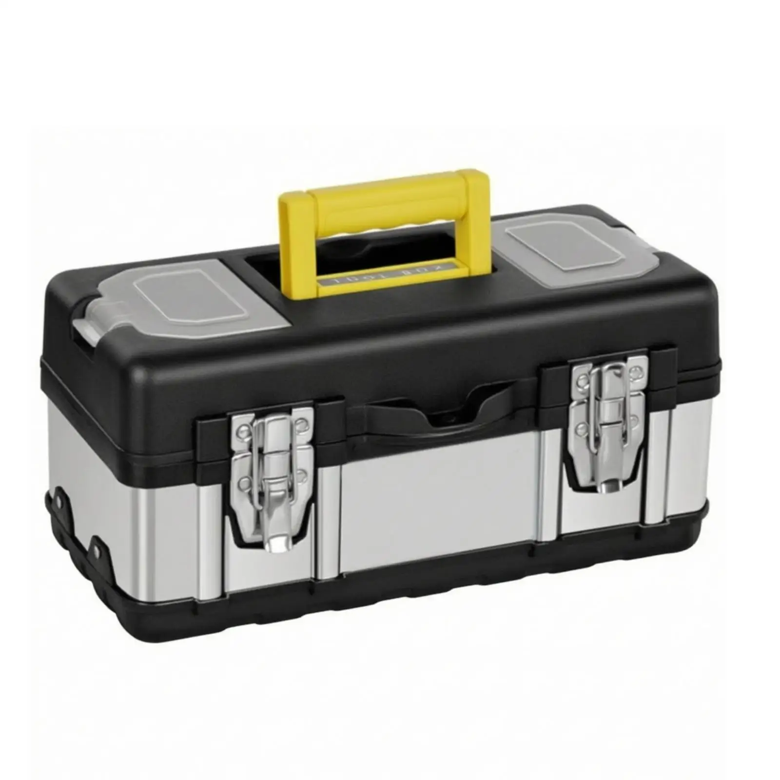 Secure Lockable Storage Case Stainless Steel Portable Tool Chest with Built in Combination Lock for Workshop Hobby Projects