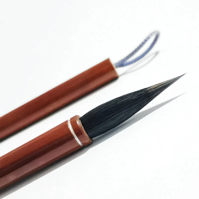 Multiple Hair Slender Gold Brush Rabbit Hair Small Regular Script Running Cursive Script Brush Chinese Painting Line Drawing Pen