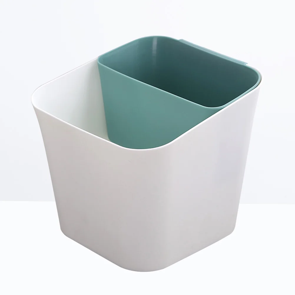

Plastic Garbage Can Dry Wet Separation PP Material Home Office Trash Bin Waste Basket Simple Friendly Container