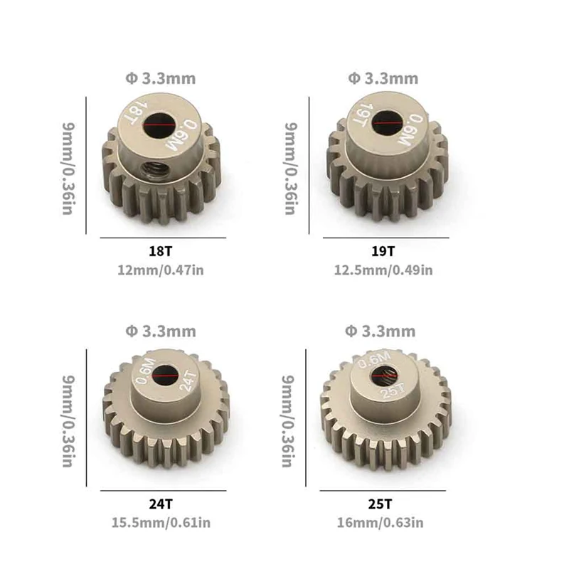 RC Auto Upgrade Motor Getriebe Modell Kit für Tamiya tt01 tt02 tb02 ta05 für Heuschrecke/Wespe 18t 19t 24t 25t