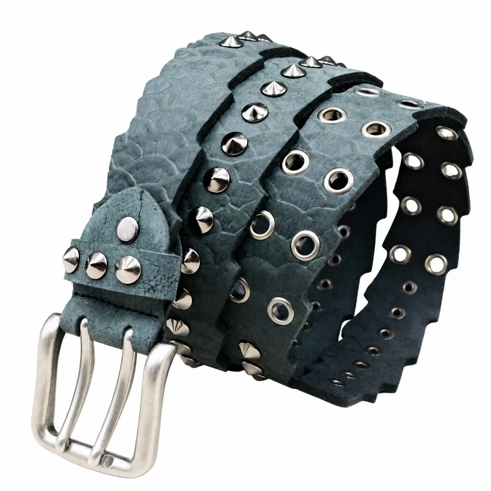Top-Grain Leather Belt Vintage-Inspired Leather Belt with Metal Buckle Versatile