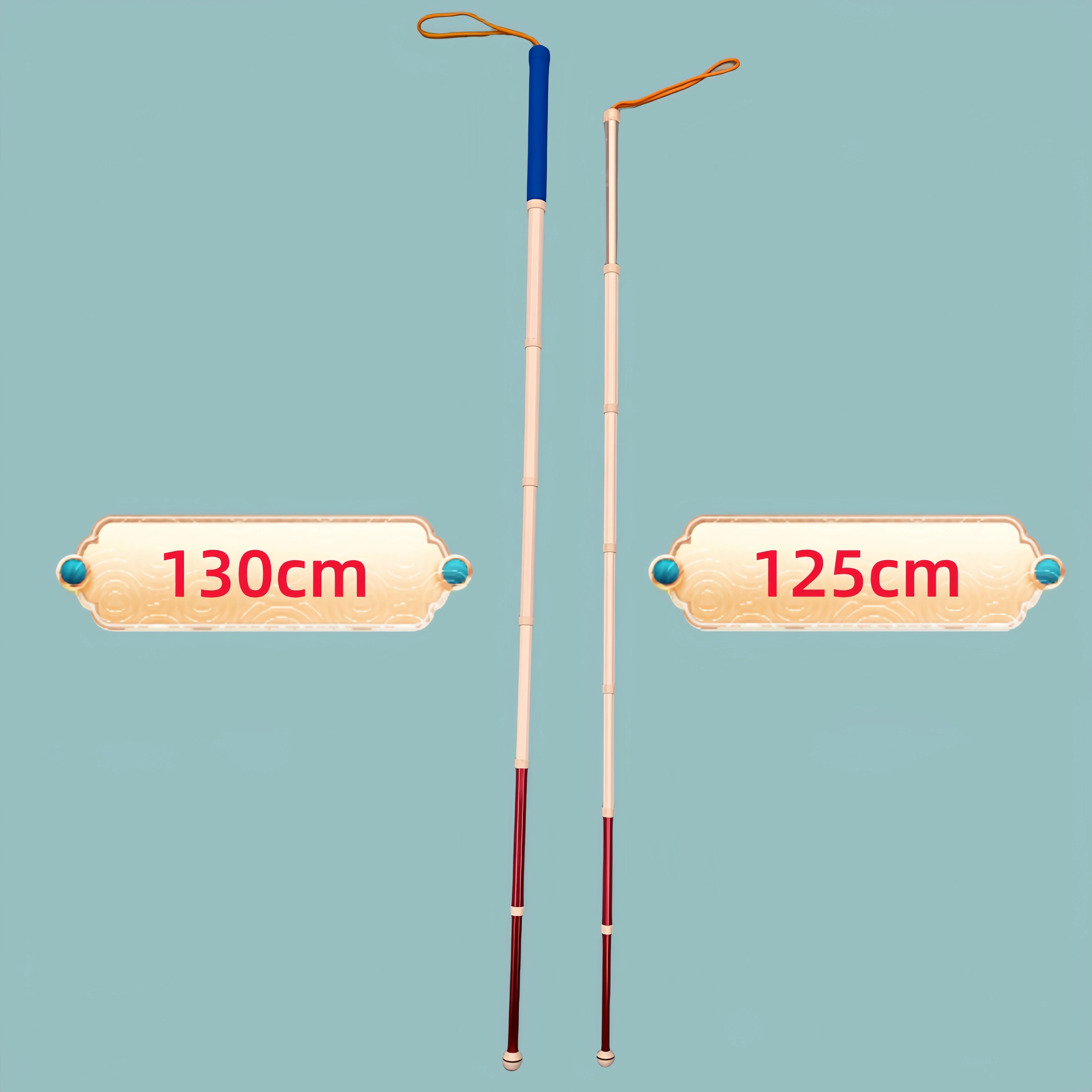 

1pc White Cane Titanium Alloy Telescopic Crutch Retractable Walking Stick for the Blind Visually Impaired People Elderly Old Men