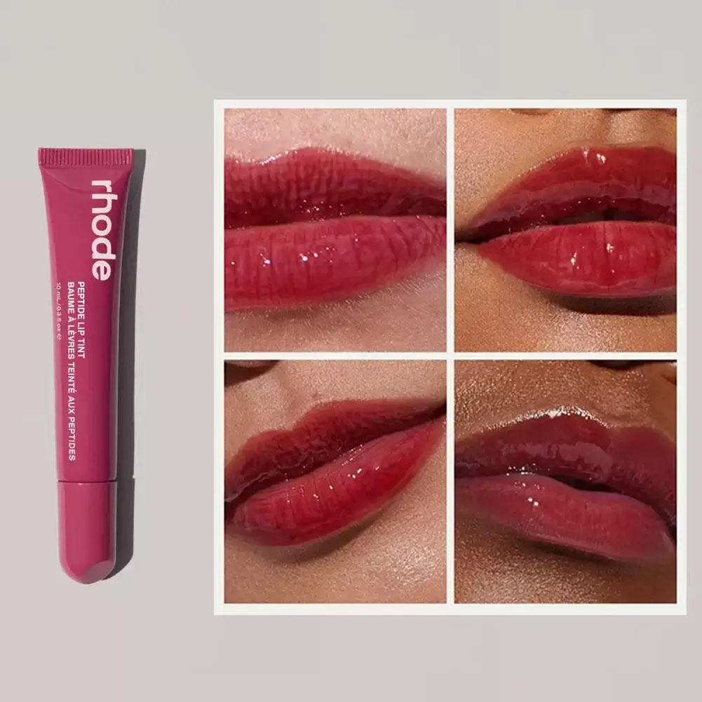 Cinta de esmalte de labios hidratante regordeta, brillo de labios, mejilla, crema colorete de doble uso, productos nutritivos para el cuidado de los