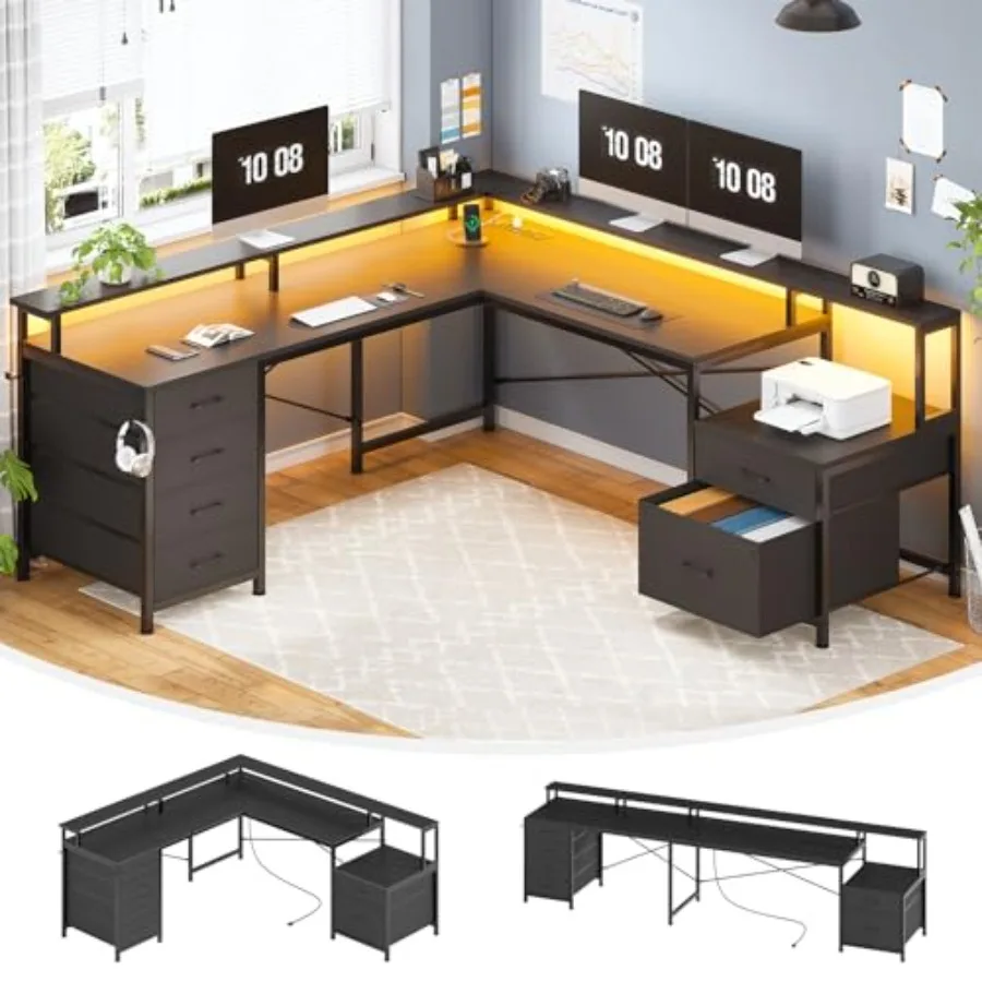 L Shaped Desk With …