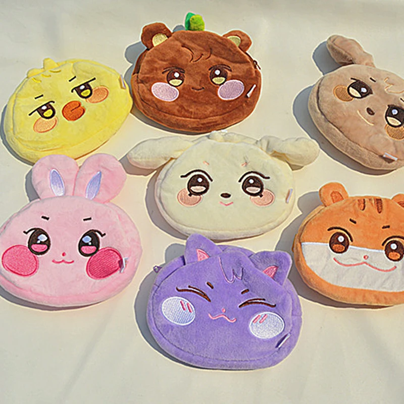 

Kpop Aniteezs кошелек для монет Kawaii мультфильм портативная сумка для хранения монет для денег мини-кошельки для карт органайзер для ключей подарок на день рождения