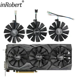 New 87MM Cooler Fan Replacement For ASUS AREZ ROG Strix RX VEGA56 VEGA64 580 590 480 OC Edition Graphics Video Card Cooling Fans