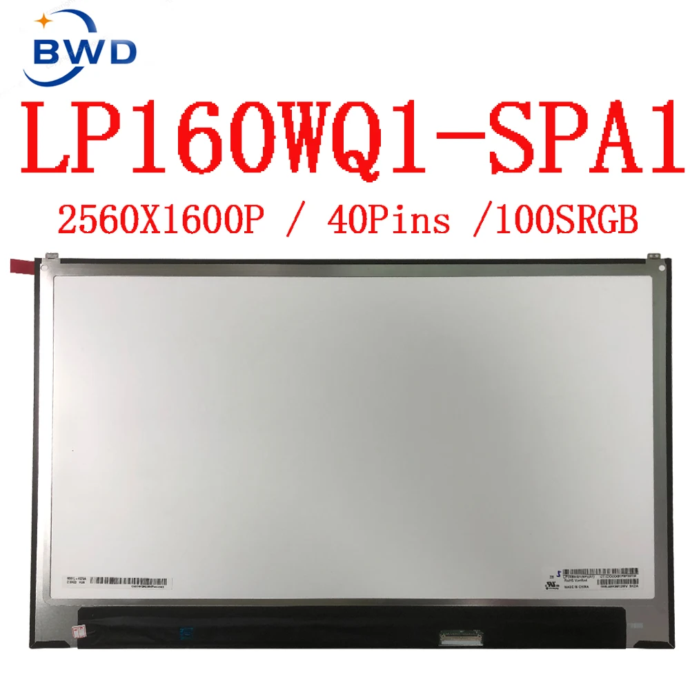 Polegadas Wqxga 2560×1600.16:10 Ips Não-toque Brilhante Lp160wq1-spa1 Lp160wq1 Spa1panel para 2023 lg Gram 16 16z90p Portátil Tela Lcd 16