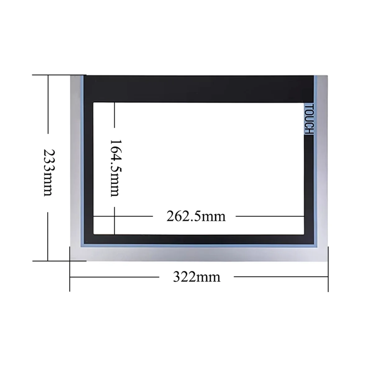Digitalizador de vidro do painel Touch S n de 12 polegadas com sobreposição para 6Av2124-0Mc01-0Ax0 Tp1200 Comfort Touch