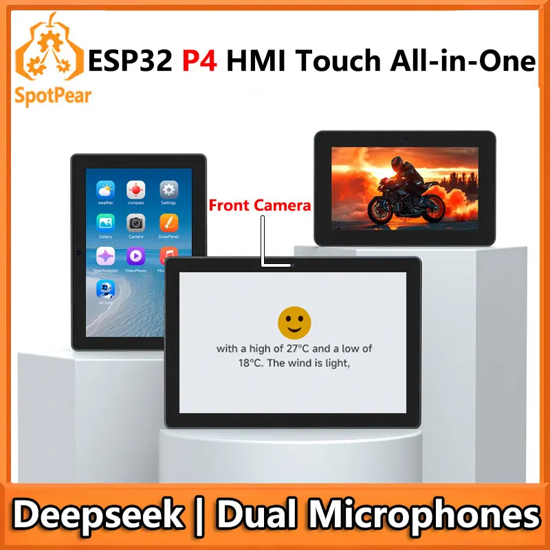 ESP32-P4 AI Development Board 7/8/10.1inch HMI Touch Screen All-in-One Compatible with Deepseek