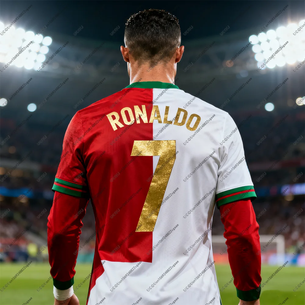 Football Jersey Tee Men Kids Male Top Breathable Street Boy Sports Gift Top Soccer Casual Breathable T Shirt Cristiano Ronaldo 7 image 2