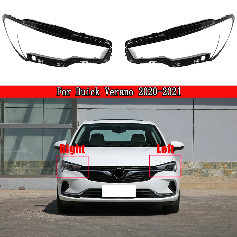 

Head Lamp Light Case For Buick Verano 2020 2021 Glass Auto Shell Headlamp Lampshade Transparent Car Front Headlight Lens Cover