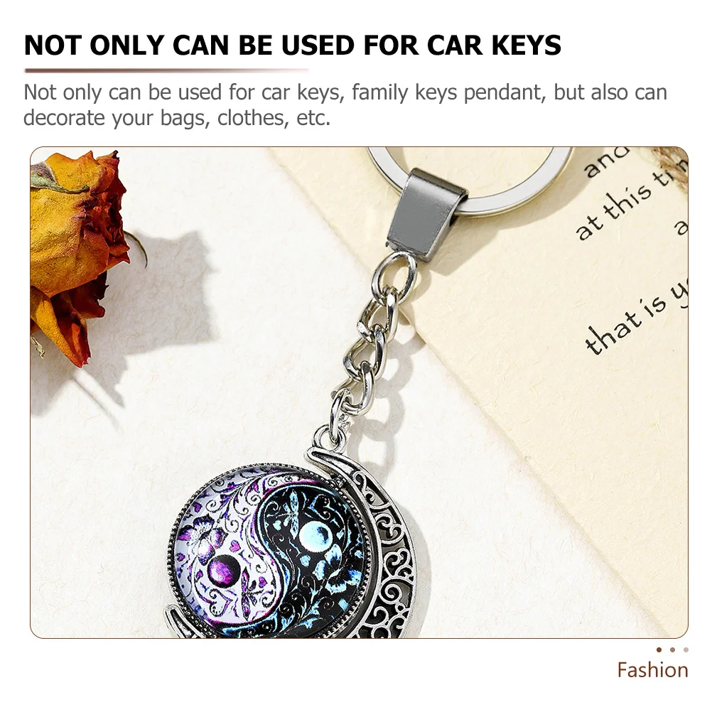 

Backpack Tai Chi Key Ring Butterfly Chain Metal Pattern Decor Keychain Pendants