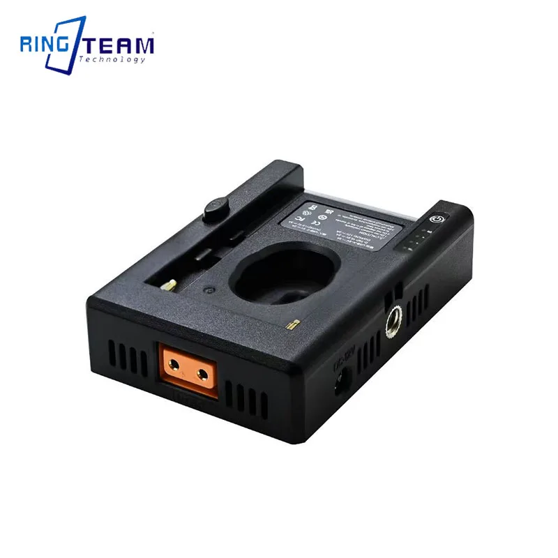 NP-F Battery Charger Battery Adapter Plate with DC12V DC8V USB-A Output Cold Shoe Adapter 1/4 Inch Screw Hole