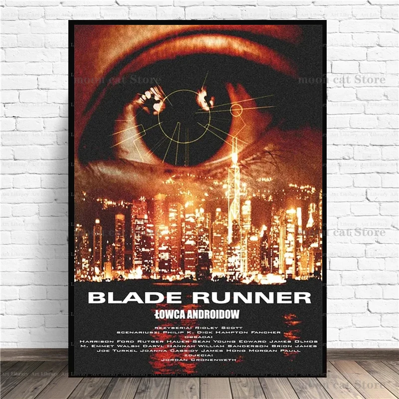 Retro Movie Blade Runner(1982) Classic Sci-fi Film Poster Canvas Painting Wall Art Pictures Vintage Home Club Cinema Decor Gift